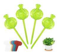 KXVXXV 4 bolas de riego de 150 ml, dispensador de agua, riego para plantas, con 10 etiquetas para plantas, riego automático