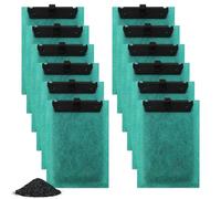 KXVXXV Almohadillas filtrantes para filtros para Tetra, Paquete de 12 Almohadillas filtrantes de Repuesto compatibles con los filtros para Tetra EasyCrystal 250/300 y para Repto DecoFilter