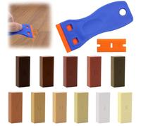 KXVXXV Juego de reparación de laminado, cera dura, juego de reparación de parquet, juego de reparación de madera, cera de madera, azulejos, juego de reparación de vinilo, juego de reparación de