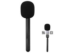 KXVXXV Mango de micrófono inalámbrico, adaptador de mano, soporte de micrófono para Rode Wireless GO I/II DJI Mic, micrófono adaptador de mano para entrevistas YouTube Tiktok Vlogging
