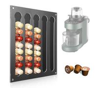 KXVXXV Soporte magnético de pared para 40 cápsulas Nespresso Original Cápsulas de Café Almacenamiento para Nespresso Original Cápsulas Dispensador de Cápsulas para Nespresso Original