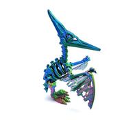 KXWDKJ 3-D Printed Animals Fidget Animals Esqueleto de Pterosaurio Articulado para Decoración de Home Office, Escritorio Ejecutivo, Regalos de Fantasía-Dazzling Colors||18cm/7.1in