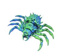 KXWDKJ 3D Objeto Impreso 3D Fidget Fantasma Araña para Halloween Hogar Oficina Estantería Escritorio Ejecutivo Decoración-Blue Green