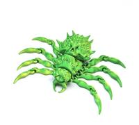 KXWDKJ 3D Objeto Impreso 3D Fidget Fantasma Araña para Halloween Hogar Oficina Estantería Escritorio Ejecutivo Decoración-Yellow Green