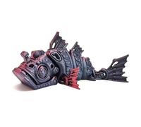 KXWDKJ 3D Printed Animals Mini 3D Printer Animals Rape Mecánico Articulado para Decoración de Home Office, Escritorio Ejecutivo, Regalos de Fantasía-Red Black