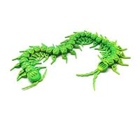 KXWDKJ 3D Toys 3D Printed Animal Ciempiés Articulado para Alivio del Estrés, Broma, Decoración de Home Office, Juguetes de Escritorio-Yellow Green