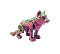KXWDKJ Animales 3D Animales de Impresora 3D Cachorro de Lobo 21cm/11.9in para Regalos de Fantasía Sorpresa Juguetes de Escritorio-Dazzling