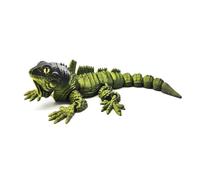 KXWDKJ Animales 3D Animales de Impresora 3D Iguana 18cm/21.9in para la Decoración de Oficina Hogar Regalos de Fantasía Sorpresa-Black Gold