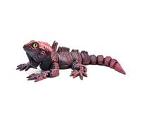 KXWDKJ Animales 3D Animales de Impresora 3D Iguana 18cm/21.9in para la Decoración de Oficina Hogar Regalos de Fantasía Sorpresa-Red Black