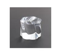 KXWDKJ Cuadrados De Acrílico Base Exhibidor De Joyas Flor De Ciruelo Cilíndrico 8pcs Transparente Sólido para Boutique Joyas Cosméticos Artesanía Exhibición De Armario-Diameter 5cm/2in H 4cm/1.6in