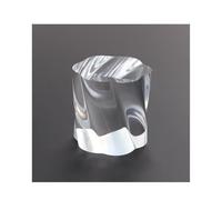 KXWDKJ Cuadrados De Acrílico Base Exhibidor De Joyas Flor De Ciruelo Cilíndrico 8pcs Transparente Sólido para Boutique Joyas Cosméticos Artesanía Exhibición De Armario-Diameter 5cm/2in H 5cm/2in