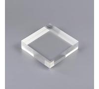 KXWDKJ Cuadrados de Acrílico Jewelry Display Stand 8x8x2cm Transparente Sólido para Collectibles Jewelry Props Food Display Photo Props-8pcs
