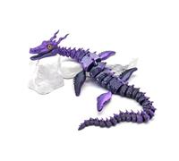 KXWDKJ Dragon Fidget Toy Animal Impreso en 3D Dragón Marino para Surprise Fantasy Gifts Stress Relief Home Office Decoración Descompresión-Black Purple||34cm/13.4in