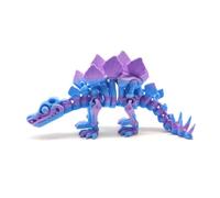 KXWDKJ Juguetes 3D Animales Fidget Esqueleto de Estegosaurio Articulado Decoración Escritorio Hogar Oficina Regalos Fantasía Sorpresa Acuario-Matte Blue Purple||17cm/6.7in