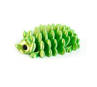 KXWDKJ Juguetes 3D Animales Mini Impresos 3D Erizo Piña 7.5cm/3in Articulado para Oficina en Casa Decoración de Escritorio Ejecutivo Regalos Fantasía Sorpresa-Dreamy Green