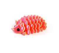 KXWDKJ Juguetes 3D Animales Mini Impresos 3D Erizo Piña 7.5cm/3in Articulado para Oficina en Casa Decoración de Escritorio Ejecutivo Regalos Fantasía Sorpresa-Dreamy Orange