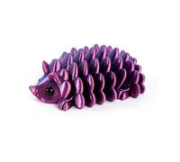KXWDKJ Juguetes 3D Animales Mini Impresos 3D Erizo Piña 7.5cm/3in Articulado para Oficina en Casa Decoración de Escritorio Ejecutivo Regalos Fantasía Sorpresa-Laser Purple