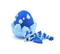 KXWDKJ Juguetes de Impresora 3D Dragón Volador Glaciar Impreso en 3D con Huevo para el Alivio del Estrés Decoración de Oficina Hogar Juguetes de Escritorio-L