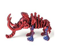 KXWDKJ Juguetes Impresora 3D Objetos Impresos 3D Mamut Articulado Flexible para Hogar Oficina Decoración de Escritorio Ejecutivo Articulaciones Móviles-Laser Blue||22.5cm