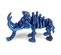 KXWDKJ Juguetes Impresora 3D Objetos Impresos 3D Mamut Articulado Flexible para Hogar Oficina Decoración de Escritorio Ejecutivo Articulaciones Móviles-Laser Blue Black||11.5cm