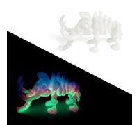 KXWDKJ Juguetes Impresora 3D Objetos Impresos 3D Mamut Articulado Flexible para Hogar Oficina Decoración de Escritorio Ejecutivo Articulaciones Móviles-Luminous Rainbow01||22.5cm