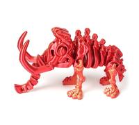 KXWDKJ Juguetes Impresora 3D Objetos Impresos 3D Mamut Articulado Flexible para Hogar Oficina Decoración de Escritorio Ejecutivo Articulaciones Móviles-Laser Red||11.5cm