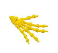 KXWDKJ Mano de esqueleto de Halloween impresa en 3D 3D para decoración de Halloween que crea una atmósfera (oro claro)