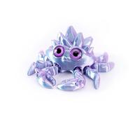 KXWDKJ Mini Animales Impresos 3D Objetos Impresos 3D Cangrejo Cristal Gema 10.5×9cm Articulado para Alivio del Estrés Oficina en Casa Decoración Escritorio Ejecutivo Juguetes-Dreamy Blue