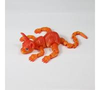 KXWDKJ Mini Animales Impresos en 3D Animales de Impresora 3D Gato Sphynx Articulado para Alivio del Estrés Decoración Escritorio Hogar Oficina-Red Crystal||23cm/9.1in