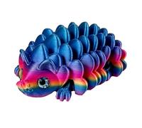 KXWDKJ Mini Animales Impresos en 3D Erizo 7,5cm / 3in para Alivio del Estrés Oficina en Casa Decoración Descompresión Juguete de Escritorio Ejecutivo-Rainbow Blue