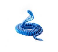 KXWDKJ Serpiente Impresa 3D Juguete Impreso 3D Cobra Articulada para Oficina en Casa Decoración de Escritorio Ejecutivo Regalos Fantasía Sorpresa-Mech Blue||25cm/9.8in
