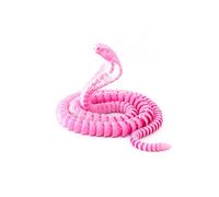 KXWDKJ Serpiente Impresa 3D Juguete Impreso 3D Cobra Articulada para Oficina en Casa Decoración de Escritorio Ejecutivo Regalos Fantasía Sorpresa-Pearl Pink||55cm/21.7in
