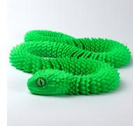 KXWDKJ Serpiente Impresa en 3D Animales Articulados Víbora para Alivio del Estrés Oficina en Casa Decoración Juguetes de Escritorio-Emerald Green||75cm/29.5in