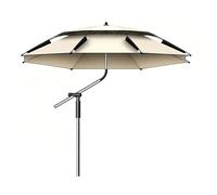 KXWOQ3ED Sombrilla de Terraza de 240/220/200 cm, Sombrilla de Playa Antiviento, Giratoria 360° Protección UV para Balcón, Jardín, Terraza(200cm/6.5ft)