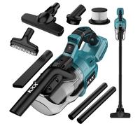 KXX Aspiradora inalámbrica para batería Makita de 18 V máximo, aspiradora de Mano eléctrica para alfombras de Piso de Madera Dura, Pelo de Mascotas (sin batería)