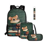 Kxyudcn Mochilas infantiles para niñas de 4 a 6 años, 6 a 8, 8 a 10, 10 a 12, 1er grado, 2º grado, 3er grado, viajes, excursiones, Bufanda ardilla
