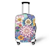 Kxyudcn Práctica funda lavable para equipaje con cremallera inferior para uso diario, Mandala rosa, 80