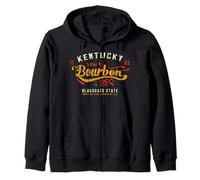 KY Bluegrass State - Kentucky Bourbon & BBQ Sudadera con Capucha