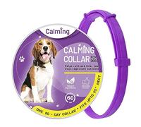 kyaoayo Collar calmante para perros, feromonas para perros, collar calmante para perros con ansiedad, estrés, ajustable, para perros de todos los tamaños, seguro y eficaz (morado)