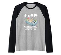 Kyaraben Art Character Bento Box Comida Japonesa Kawaii Camiseta Manga Raglan