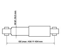KYB Amortiguador Eje Trasero para Fiat Ducato Caja 250_ 290_ 250 de Peugeot