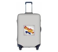 Kycvds Bandera de Macedonia del Norte Map04. La tapa del maletero es adecuada para equipaje de 18 a 32 pulgadas. Tapa de maletero personalizada.