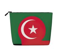 Kycvds Bolsa de cosméticos con diseño abstracto de la bandera del Sáhara Occidental Map03, pequeña bolsa de cosméticos, accesorios de viaje, caja de cosméticos, regalo de cumpleaños, regalo de Navidad