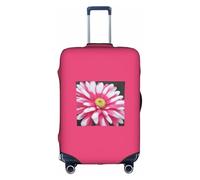 Kycvds Flor rosa y blanca. La tapa del maletero es adecuada para equipaje de 18 a 32 pulgadas. Tapa de maletero personalizada.