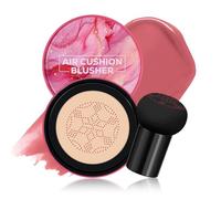 KYDA Blush Air Cushion Blush, Mushroom Air Cushion Blusher, Natural Glow Liquid Blusher para mejillas y ojos, opacidad mate construible, fácil de mezclar, maquillaje de color crema sedoso, 04Cameo