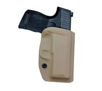 Kydex OWB Holster Fit: Sig Sauer P365 Holsters P365 SAS Gun Funda Pistola Case - Sig Sauer P365 OWB Holster - Waistband Outside Carry - 1.5-2 Inch Belt Clip with Lock (Tan, Right Hand Draw (OWB))