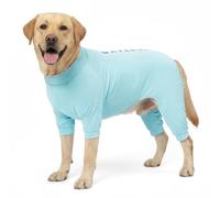 KYEESE Camiseta para perro con protección UV, UPF 50+ refrescante de verano para perros medianos y grandes, camisetas transpirables con control de desprendimiento, ropa para mascotas, color azul