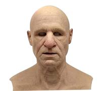 KYEQATY MáScara De Halloween Realista De Old Man Mask Mask De LáTex Cosco De Halloween Scary Halloween Para Un Desfile De Fiestas De MáS De 8 AñOs Cosplay, Accesorios De Disfraces De Halloween