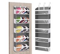 KYEVIS Estante para sombreros de 6 niveles, organizador de almacenamiento de gorras de béisbol, soporte grande para colgar sombreros para pared o puerta, negro