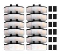 KYG 12 Filtros de Repuesto y 12 Esponjas para Fuente de Agua para Gatos, Recambios de Carbón Activado y Esponja Densidad para Bebedero Automático, Pack Ahorro 12 Unidades